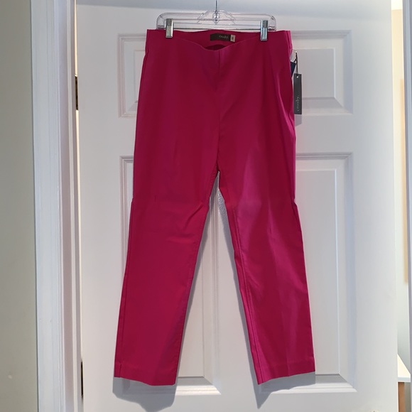HOT PINK CROP PANTS - Picture 3 of 4
